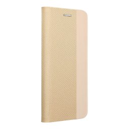 Forcell Sensitive Xiaomi Redmi Note 14 5G (Global) oldalra nyíló flip tok, arany