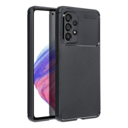 Forcell Carbon Premium Xiaomi Redmi Note 14 5G karbon mintás szilikon tok, fekete