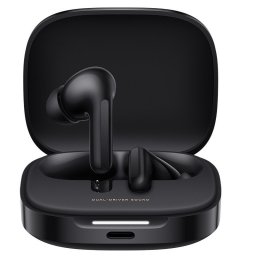 Xiaomi Redmi Buds 6 bluetooth/vezeték nélküli fülhallgató mikrofonnal, fekete