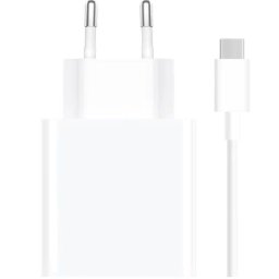 Xiaomi MDY-16-EF USB-A hálózati töltő adapter + USB-C töltő- és adatkábel, 33W, 3A, fehér