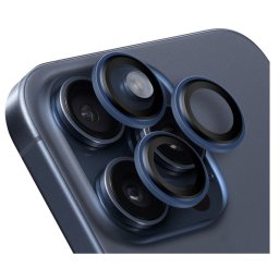 Obal:Me Apple iPhone 15 Pro/15 Pro Max tempered glass kamera védő üvegfólia, kék