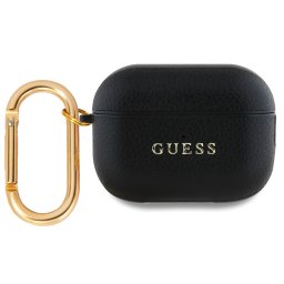 Guess PU Grained Classic Logo Apple AirPods Pro tok, fekete