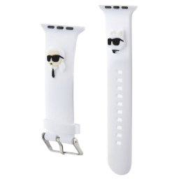 Karl Lagerfeld Karl and Choupette Head NFT Apple Watch 38/40/41mm szíj, fehér