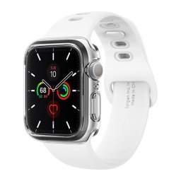 Spigen Ultra Hybrid Apple Watch S4 / S5 / S6 / SE 40mm tok, kijelzővédő felülettel, Crystal Clear, átlátszó