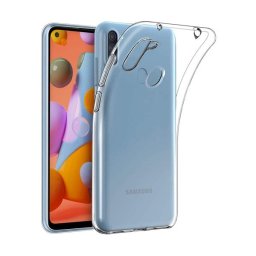 Samsung A115 Galaxy A11 Ultra Slim 0,5mm szilikon tok, átlátszó