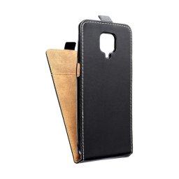 Flip tok szilikon belsővel Xiaomi Note 9 Pro, fekete
