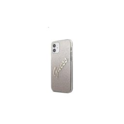 Guess PC/TPU Vintage Apple iPhone 12 mini hátlap tok, átmenetes arany
