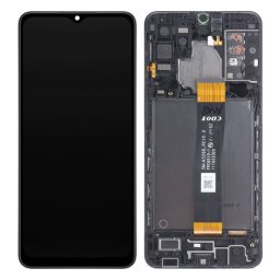 Samsung Galaxy A32 5G kompatibilis LCD modul kerettel, OEM jellegű, fekete