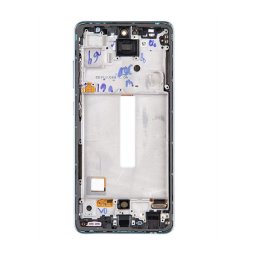 Samsung Galaxy A52 LTE/5G kompatibilis LCD modul kerettel, OEM jellegű, király kék
