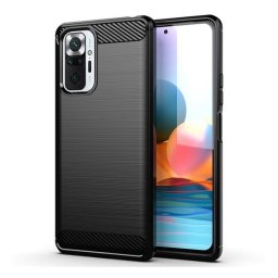 Forcell Carbon hátlap tok Xiaomi Redmi Note 10/10S , fekete