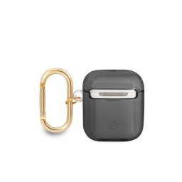 Guess Printed Stripe Apple Airpods tok, fekete