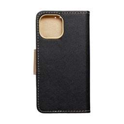 Fancy Apple iPhone 14 Plus flip tok, fekete-arany