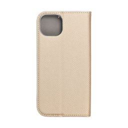 Magnet Apple iPhone 14 Plus mágneses flip tok, arany