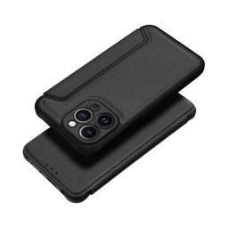 Razor book Apple iPhone 14 Pro flip tok, fekete