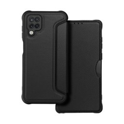 Razor book Samsung Galaxy A12 flip tok, fekete