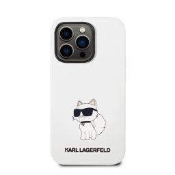 Karl Lagerfeld Liquid Choupette NFT szilikon hátlap tok Apple iPhone 14 Pro Max, fehér