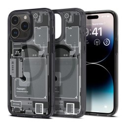 Spigen Ultra Hybrid Apple iPhone 14 Pro tok, Magsafe tok, Zero One tok, szürke