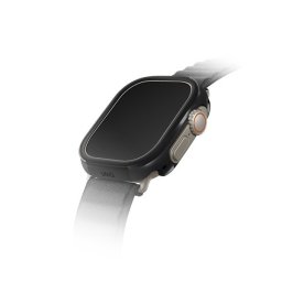 Uniq Valencia Apple Watch UItra 2/1 (49mm) aluminium tok, fekete