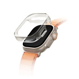 Uniq Garde Hybrid Apple Watch UItra 2/1 (49mm) tok, kijelzővédő felülettel, átlátszó