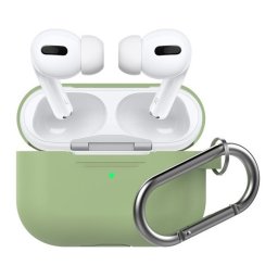Phoner Simple Apple Airpods Pro szilikon tok akasztóval, avokádó