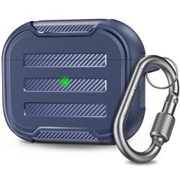 Phoner Carbon Apple Airpods Pro szilikon tok akasztóval, éjkék