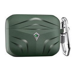 Phoner Rubber Apple Airpods Pro szilikon tok akasztóval, zöld