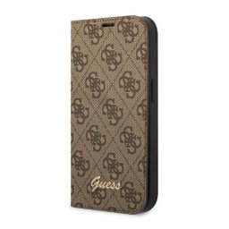 Guess 4G Vintage Gold Apple iPhone 14 Pro Max flip tok, barna