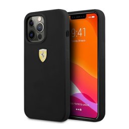 Ferrari Silicone Apple iPhone 13 Pro Max hátlap tok, fekete