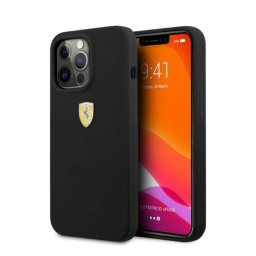 Ferrari Silicone Apple iPhone 13 Pro Max Magsafe hátlap tok, fekete
