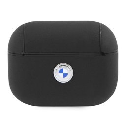 BMW Geniune Leather Silver Logo Apple AirPods Pro 2 szilikon tok, fekete