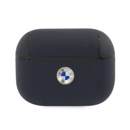 BMW Geniune Leather Silver Logo Apple AirPods Pro szilikon tok, kék