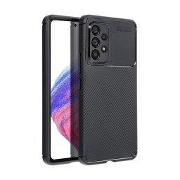 Forcell Carbon Premium Samsung Galaxy A52 5G / A52 LTE ( 4G ) / A52S karbon mintás szilikon tok, fekete