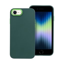 Frame Apple iPhone 7/8/SE 2020/SE 2022 közepesen ütésálló tok kameravédő kerettel, zöld