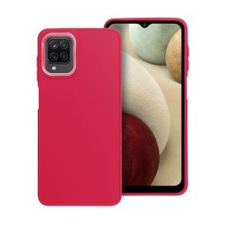 Frame Samsung Galaxy A12 közepesen ütésálló tok kameravédő kerettel, magenta