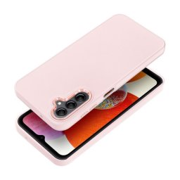 Frame Samsung Galaxy A14 4G/A14 5G közepesen ütésálló tok kameravédő kerettel, rózsaszín