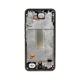 Samsung A346B Galaxy A34 5G kompatibilis LCD kijelző + érintő, kerettel, szürke