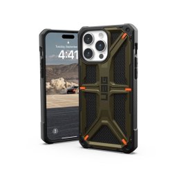 UAG Monarch Apple iPhone 15 Pro Max hátlap tok, kevlár element green