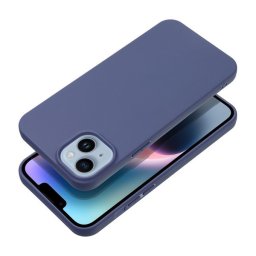 Matt Apple iPhone 15 Plus szilikon tok, kék