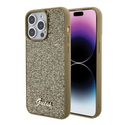 Guess Disco Metal Script Apple iPhone 15 Pro Max hátlap tok, arany