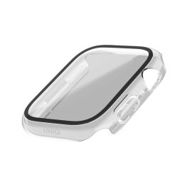 Uniq Nautic Apple Watch 41mm műanyag tok, kijelzővédő felülettel, átlátszó