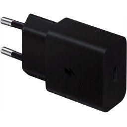 Samsung EP-T2510XBEGEU hálózati töltő USB-AUSB-C + USB-C kábel, 25W, 3A, fekete