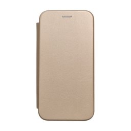 Forcell Elegance oldalra nyíló hátlap tok Samsung Galaxy S23 FE, arany
