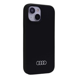 Audi Apple iPhone 14 Plus / 15 Plus szilikon tok, fekete