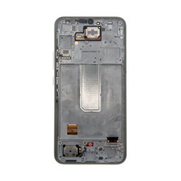 Samsung Galaxy A34 5G LCD modul kerettel, OEM jellegű, ezüst ( A346B )