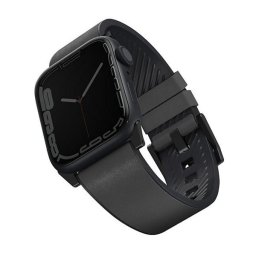 Uniq Straden vízálló bőr Apple Watch szíj, 49/45/44/42MM, szürke