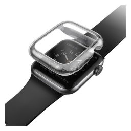 Uniq Garde Apple Watch 4 tok, kijelzővédő felülettel, (44MM) szürke