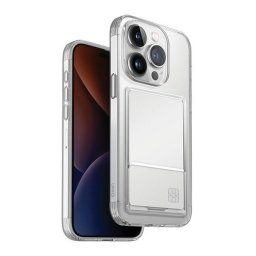 Uniq Air Fender Apple iPhone 15 Pro Max kártyatartós tok, átlátszó