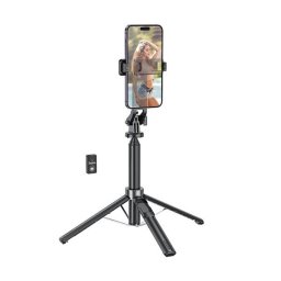 Hoco K21 selfie bot / tripod telefonhoz és fényképezőgéphez + távirányító, fekete