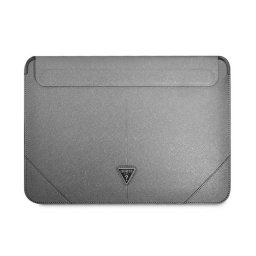 Guess Sleeve Saffiano Triangle Logo, GUCS16PSATLG 16" laptop tok, ezüst