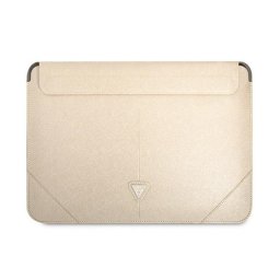 Guess Sleeve Saffiano Triangle Logo, GUCS14PSATLE 14" laptop tok, bézs